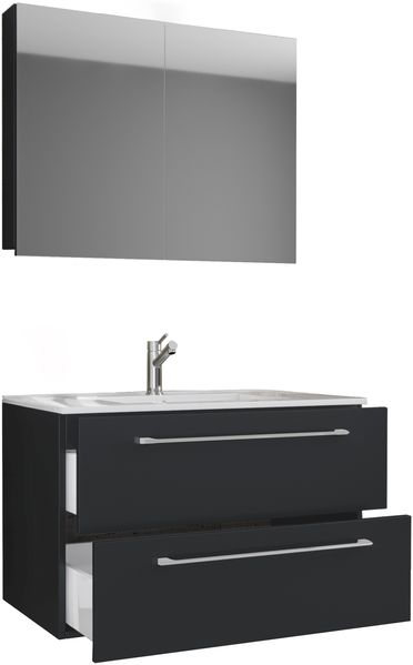 VCM Badmöbel Waschtisch Badinos 914148 Weiß H. 111 x B. 80 x T. 46 cm Bild 2