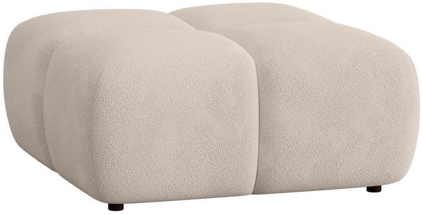 Polsterhocker Sitzhocker Hocker VEGA in Stoff Egon Beige