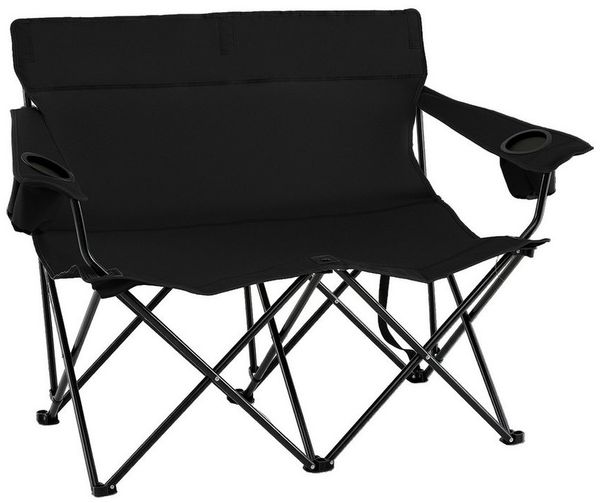 COSTWAY Campingstuhl, 2-Sitzer Klappstuhl, Faltstuhl bis 300kg