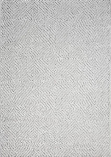 Vimoda Designteppich Costalight, Rauten 3D Muster, Rechteckig, Höhe: 7 mm, Boho Hochtief Effekt, Wohnzimmer, Küche, Schlafzimmer