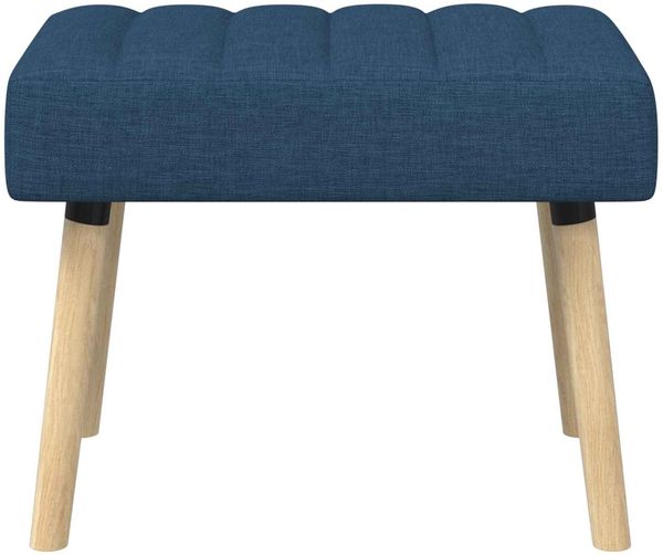 vidaXL Kanalgepolsterte Bank Blau 60 x 40 x 45 cm Stoff 42038467 Bild 6