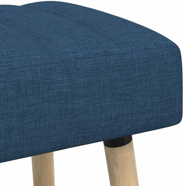 vidaXL Kanalgepolsterte Bank Blau 60 x 40 x 45 cm Stoff 42038467 Bild 7