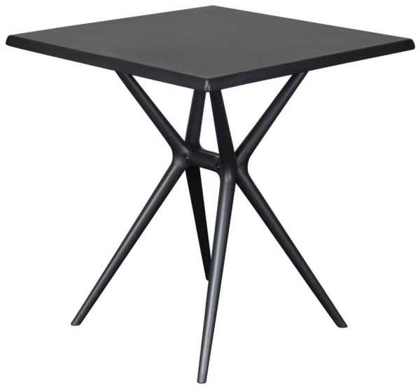 dasmöbelwerk Gartentisch Gartentisch Moroni Balkontisch Bistrotisch 70x70 Kunststoff anthrazit