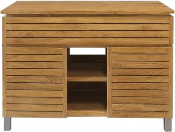 Badmöbel Set Antonia Teak Massivholz - Breite vom Unterschrank: 105 cm