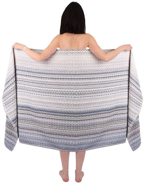Betz Badetuch XXL Duschtuch Saunatuch Strandtuch 100% Baumwolle Karo BUNT 100x200cm, Baumwolle (1-St)