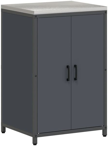 vidaXL Küchenaufbewahrung HATTEM Anthrazit 60 x 50 x 92 cm Stahl 874991