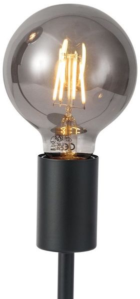 Qazqa Tischleuchte Tuning, ohne Leuchtmittel, E27, Schwarz, Art Deco, Stahl, 2-flammig