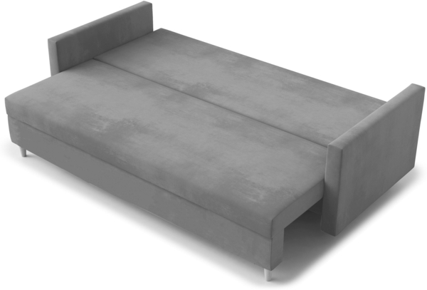 AX LIVING Hyden 3-Sitzer Sofa mit Schlaffunktion 222 cm breit in Grau Bild 3