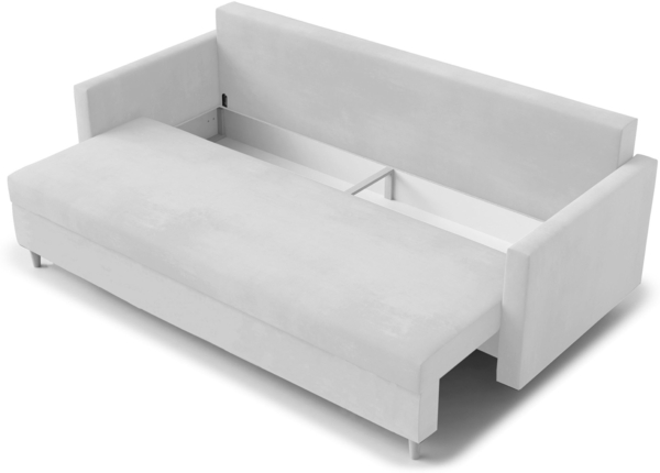 AX LIVING Hyden 3-Sitzer Sofa mit Schlaffunktion 222 cm breit in Grau Bild 2