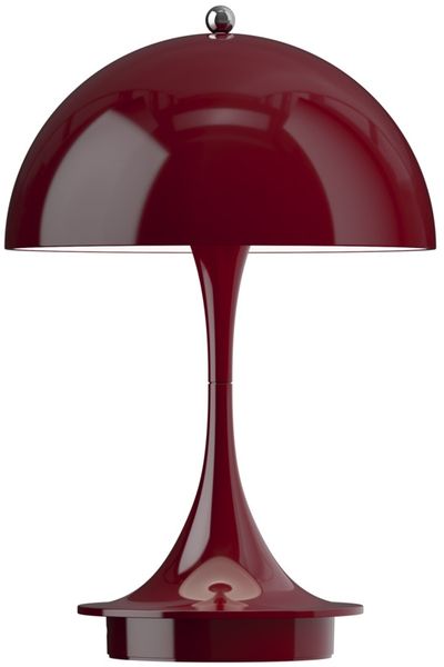 Panthella 160 tragbare Tischleuchte Opak Burgundy