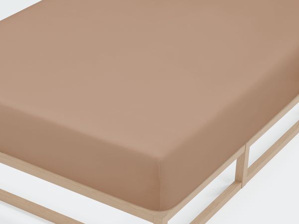 biberna Jersey-Elastic-Spannbetttuch 0077866, macchiato, 1x 90x190 cm - 100x220 cm