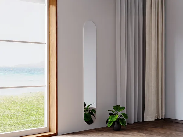 Vente-unique - KANXI Spiegel Holz, Platte Transparent - B 1 cm x H 175 cm x L 30 cm