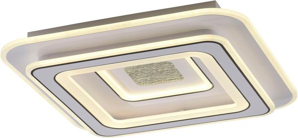 JUST LIGHT Deckenleuchte TOLAGO, Dimmfunktion, LED fest integriert, Warmweiß, LED, Fernbedienung, Infrarot inkl.