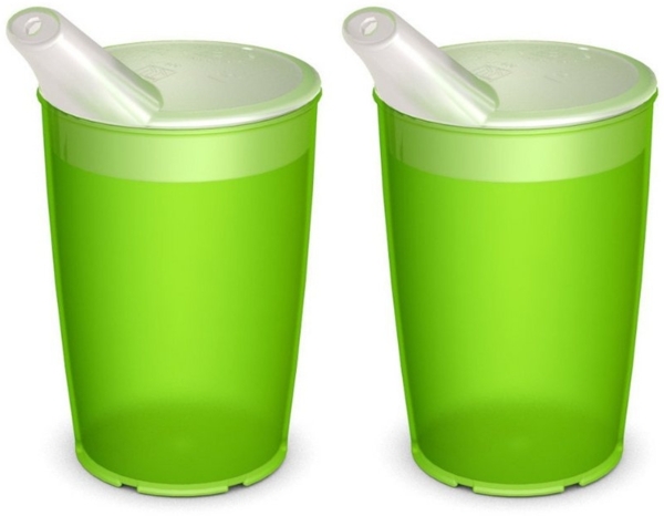 Ornamin Schnabelbecher Pflegebecher mit Schnabelaufsatz/Trinkaufsatz, 2-tlg, Kunststoff, Trinkhilfe l BPA-frei l bruchstabil l Made in Germany