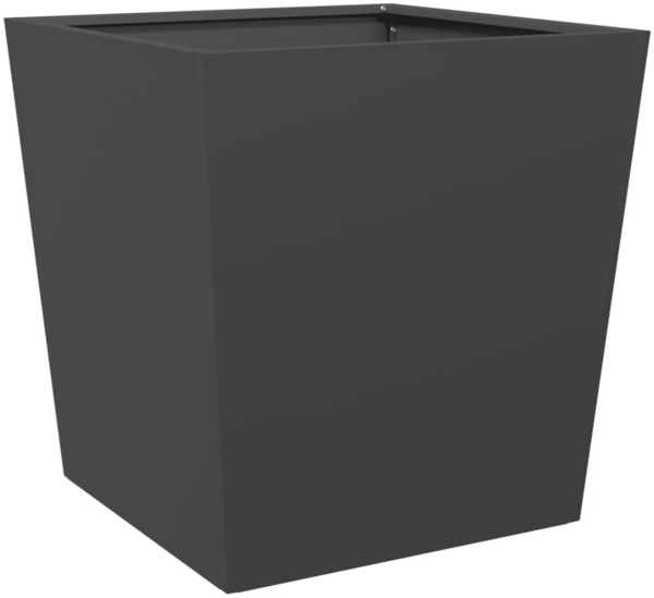 vidaXL Pflanzkübel Schwarz 50x50x50 cm Stahl 851066