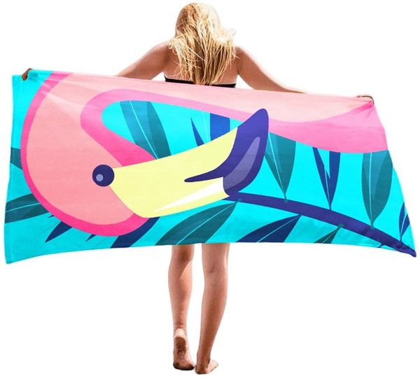Diwzbyn Strandtuch 70x140 cm Strandlaken Strandhandtuch Mikrofaser Schnelltrocknend, (1-St), Leichtes, Sandfrei, Badetuch für Strand Schwimmen Sauna Camping