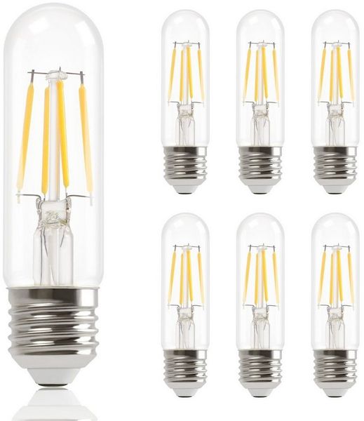 Nettlife LED-Leuchtmittel E14 6ER Vintage 4W Edison Glühlampe Retro Birne G45 2700K, E14, 6 St, Warmweiss, Hauses Restaurants Wohnzimmers Cafés