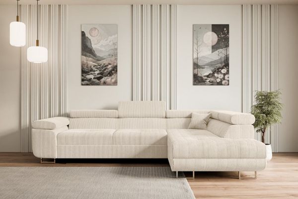 ALTDECOR Ecksofa GUSA-L, Couch mit Schlaffunktion, Wohnzimmer - Wohnlandschaft, Corner Sofa Bett Eckcouch Couch L-Form Schlafcouch Ausziehbar
