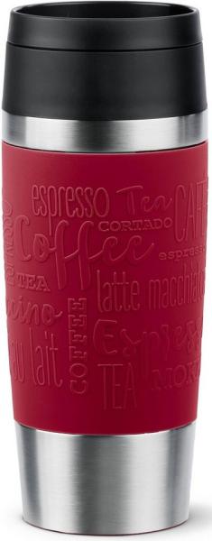 EMSA Thermobecher Travel Mug Classic, Dunkelrot, 0.36 l