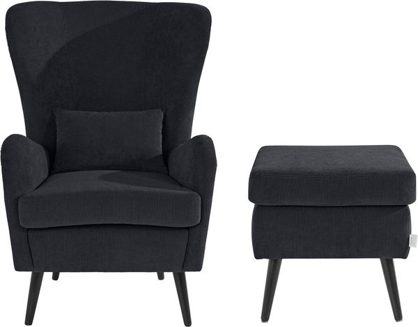 Home affaire Sessel Sallito, Ohrensessel, TV-Sessel, für Wohnzimmer, auch in Samtcord