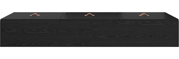 vidaXL Aufbewahrungsbettgestell Schwarz Eichen-Optik 90 x 190 cm 3335406 Bild 7