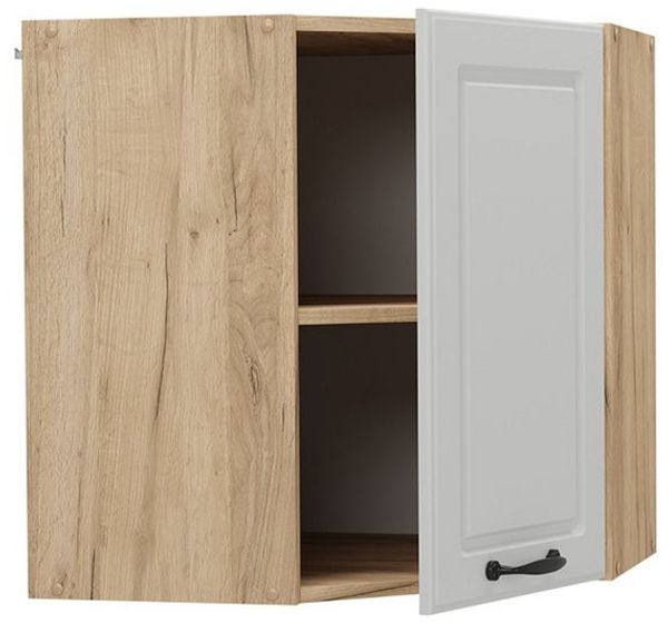 Eckhängeschrank R-Line Weiß Landhaus 57 cm Vicco Bild 3