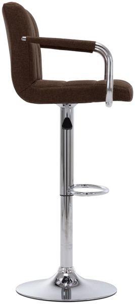 vidaXL Barhocker Braun Stoff [283412] Bild 3