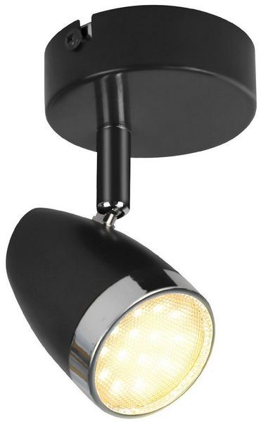 ZMH Deckenstrahler 1/2/3/4 Flammig 4/6/12/16W Deckenlampe schwenkbar 350° Wohnzimmer, Augenschutz, Einfache Installtion, LED fest integriert, Warmweiß, Schwarz 3000K schwenkbar 350° Deckenspot Flur Schlafzimmer