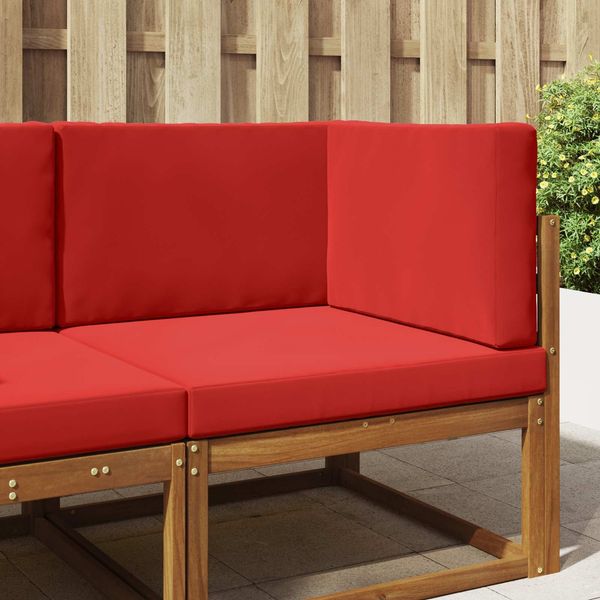 vidaXL Sofakissen für draußen 3 pcs Rot Polyester 900869