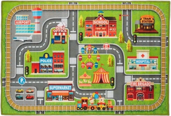 Spielteppich Straße Kleinstadt