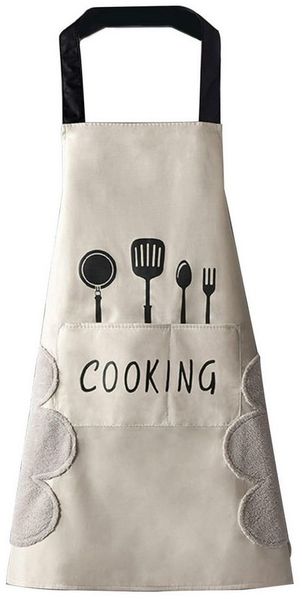 Agger Kochschürze Kochschürze Wasserdicht Schürze mit 2 Taschen, Küchenhelfer, Küchenschürze für Männer Damen Küche Restaurant Café