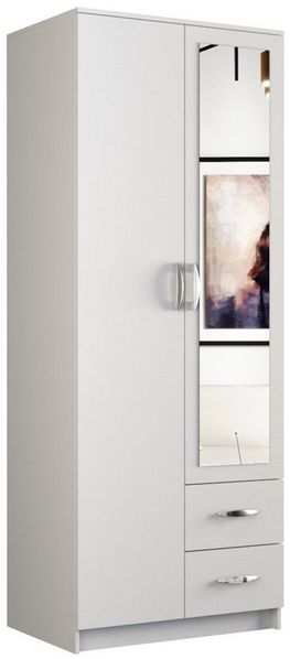 ibonto Garderobenschrank Kleiderschrank Stauraum,Ideal für Schlafzimmer und Garderobe