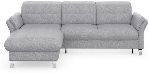 sit&more Ecksofa Grenoble L-Form mit Federkern, wahlweise mit Bettfunktion, Bettkasten, Arm- und Kopfteilverstellung
