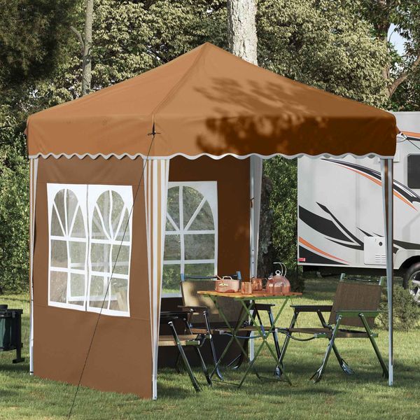 vidaXL Pop-up Partyzelt 195 x 195 x 245 cm Beige Oxford-Stoff 42019727