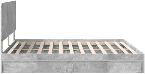 vidaXL Aufbewahrungsbett Beton Grau 200 x 200 cm Holzwerkstoff 3412654 Bild 9