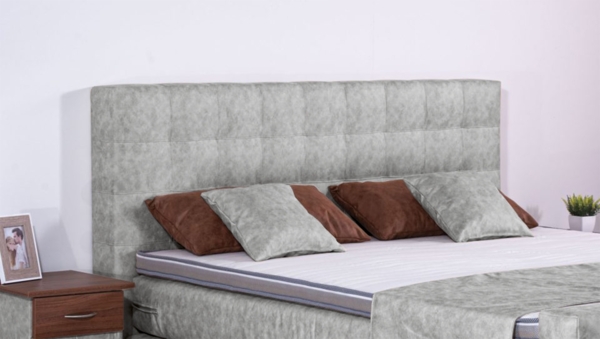 Meisterbetten Boxspringbett Luis 180x200 in MS-Silver Grey, Matratzenbezug Nano, Komfortschaum-Topper Bild 3