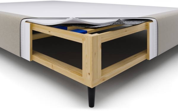 Micadoni Bettgestell Whale Samt Helles Beige Verchromt schwarz 90x200 Bild 4