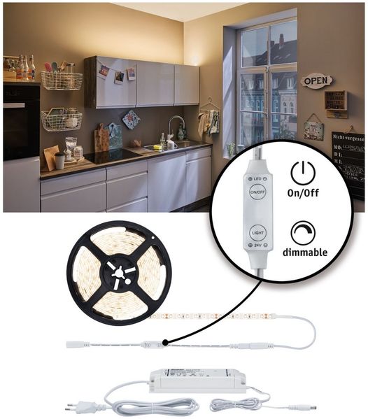 LED Strip, dimmbar, weiß, L 300 cm