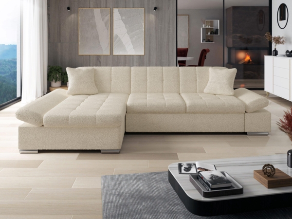 Ecksofa Malwi (Farbe: Sandu 224.02, Seite: Links)