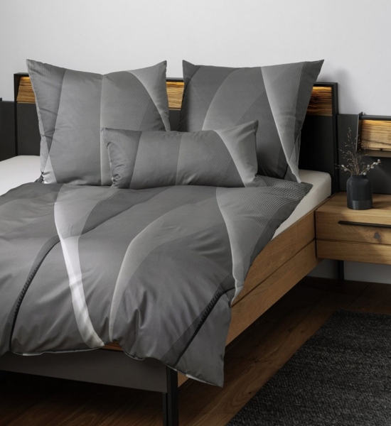 Janine Bettwäsche Interlock-Jersey-Bettwäsche Carmen S, 100% Baumwolle, 2 teilig, 60° Wäsche