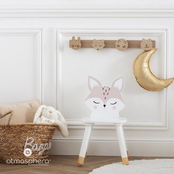 Kinderstuhl FUCHS, mit Beinen aus Kiefernholz, 52,5 cm Bild 2