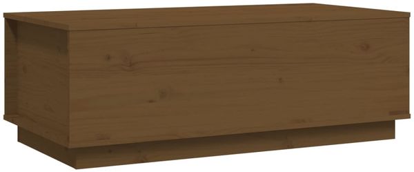 vidaXL Couchtisch Honigbraun 100x50x35 cm Massivholz Kiefer 813423 Bild 2