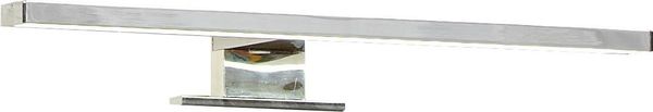 Saphir LED Spiegelleuchte Quickset LED-Aufsatzleuchte für Spiegel o. Spiegelschrank, Chrom Glanz, LED fest integriert, Kaltweiß, Badlampe 30 cm breit, Lichtfarbe kaltweiß, Kunststoff, 480 LM, 6500K