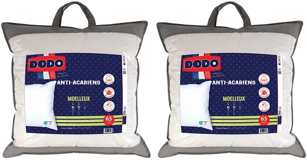 DODO - ACTIPLUS Kopfkissen Stoff Weiß - B 65 cm x H 10 cm x L 65 cm