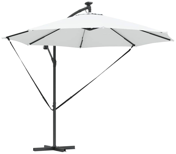 vidaXL Sonnenschirm Sand 294 x 294 x 248 cm Polyester und Aluminium 42003383