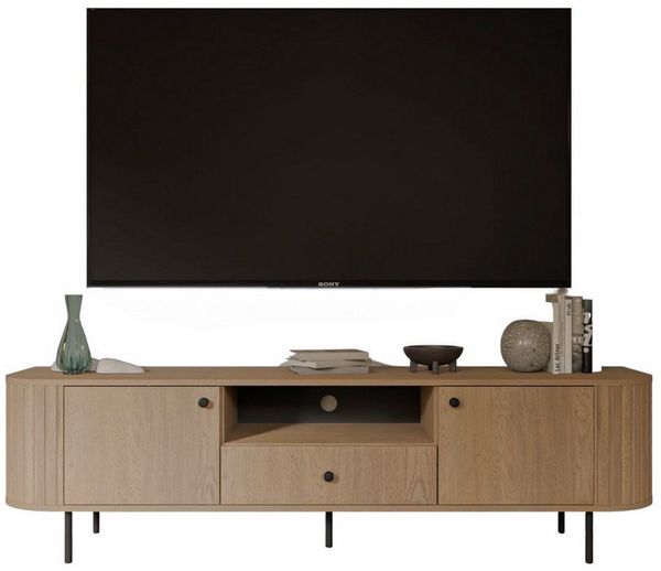 Compleo TV-Schrank 180 cm breit Eiche cremona, Elegant design, Natural, Lowboard
