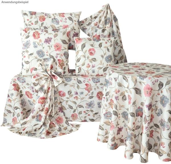 matches21 HOME & HOBBY Kissenbezüge Kissen-Bezug bunte Blumen auf Jaquard Stoff 40x40 cm Baumwolle-Mix, (1 Stück), Wohnzimmer Kissen-Hülle als Deko-Kissen Zier-Kissen Sofa-Kissen Bild 2