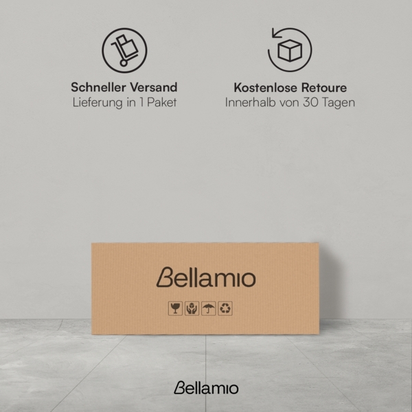 Bellamio 'Apol' Mehrzweckschrank, anthrazitschwarz, 88x33x60 cm, kleiner Aktenschrank mit 3 Fächern Bild 8