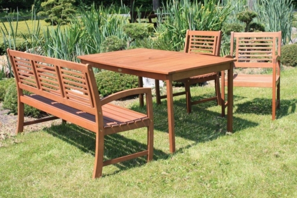 Tisch Gartentisch Madison 150 x 90 cm aus Eukalyptus Bild 2