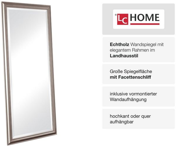 LC Home Wandspiegel LC Home Wandspiegel Spiegel ca. 180 x 80 cm schlichter Landhaus-Stil Bild 3